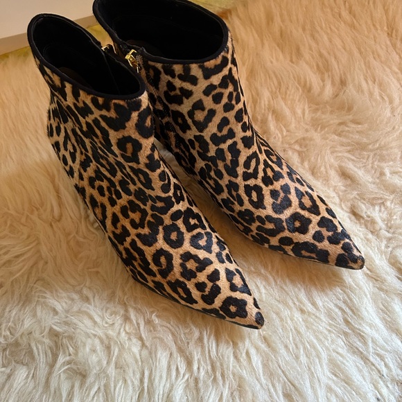 Sam Edelman Animal print Genuine Calf hide Ankle boots Stiletto Heel - Picture 4 of 14